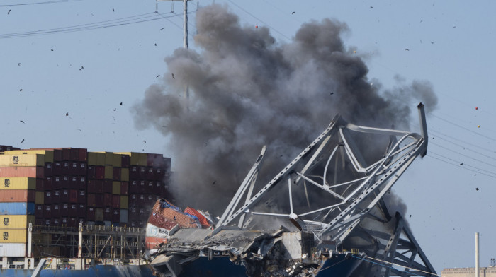 Detoniran eksploziv na delu srušenog mosta u Merilendu: Procenjeno i koliko će koštati izgradnja novog