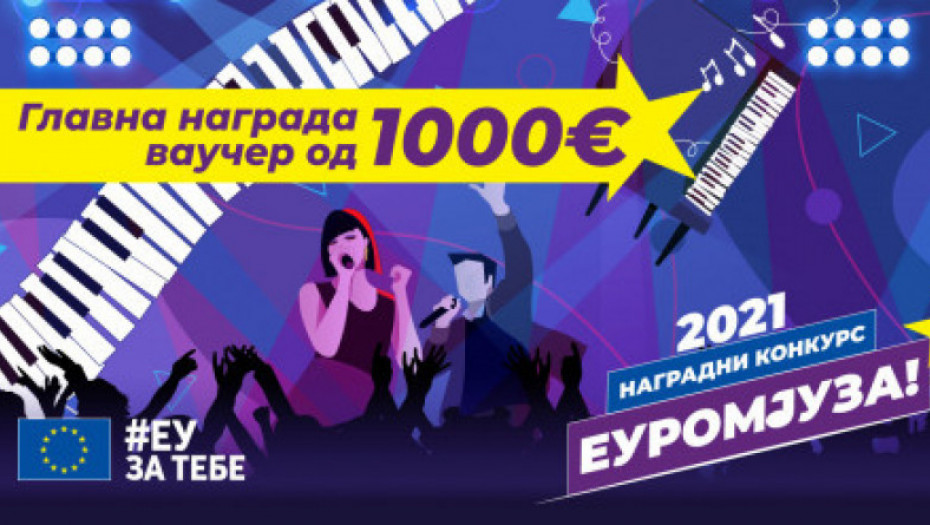 Otvoren konkurs "Euro Mjuza", glavna nagrada vaučer od 1.000 evra za kupovinu muzičke opreme