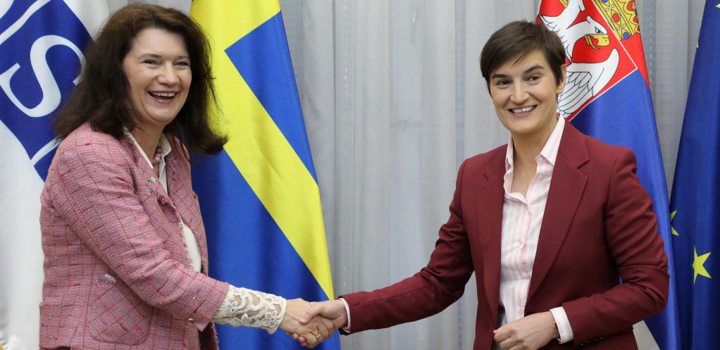 Brnabić sa predsedavajućom OEBS i šeficom diplomatije Švedske