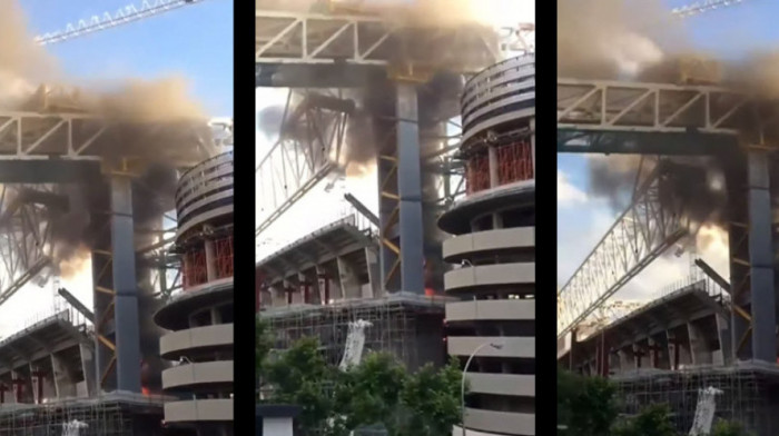 Lokalizovan požar koji je zahvatio krov stadiona Santjago Bernabeu