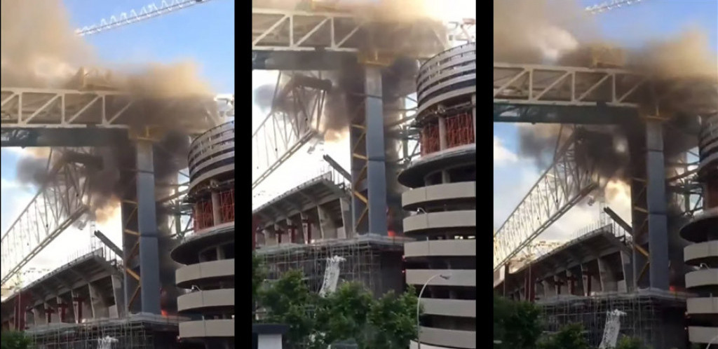 Lokalizovan požar koji je zahvatio krov stadiona Santjago Bernabeu