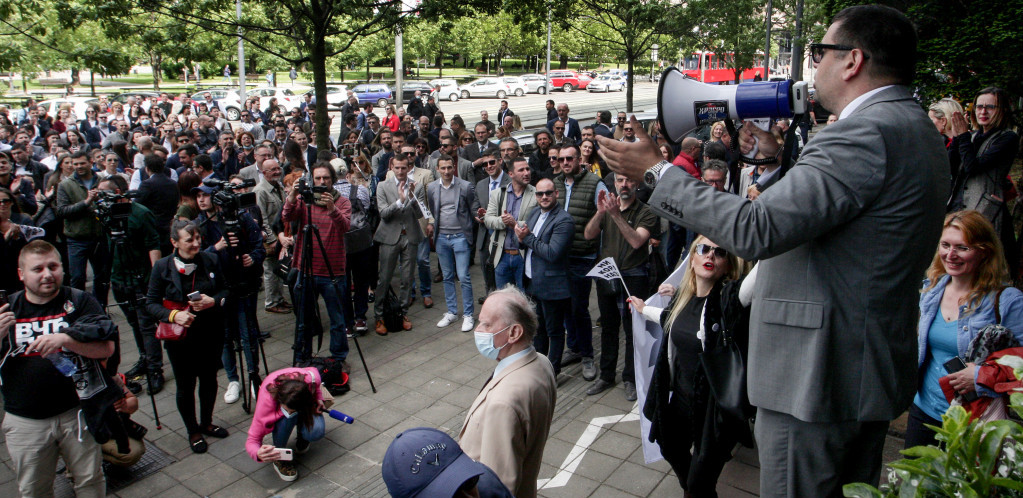 Protest advokata u Beogradu zbog najavljenog Zakona o parničnom postupku