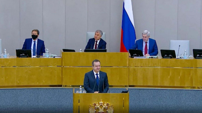 Dačić u Dumi o sankcijama Moskvi, Kosovu i partnerstvu: Rusija jedan od stubova oslonca Srbije