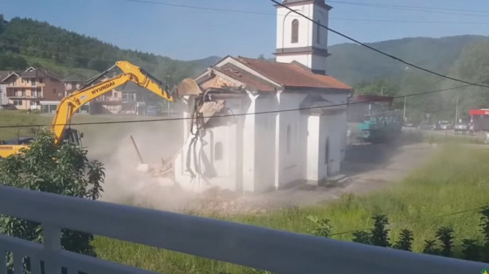 BiH: Srušena pravoslavna crkva u dvorištu Fate Orlović