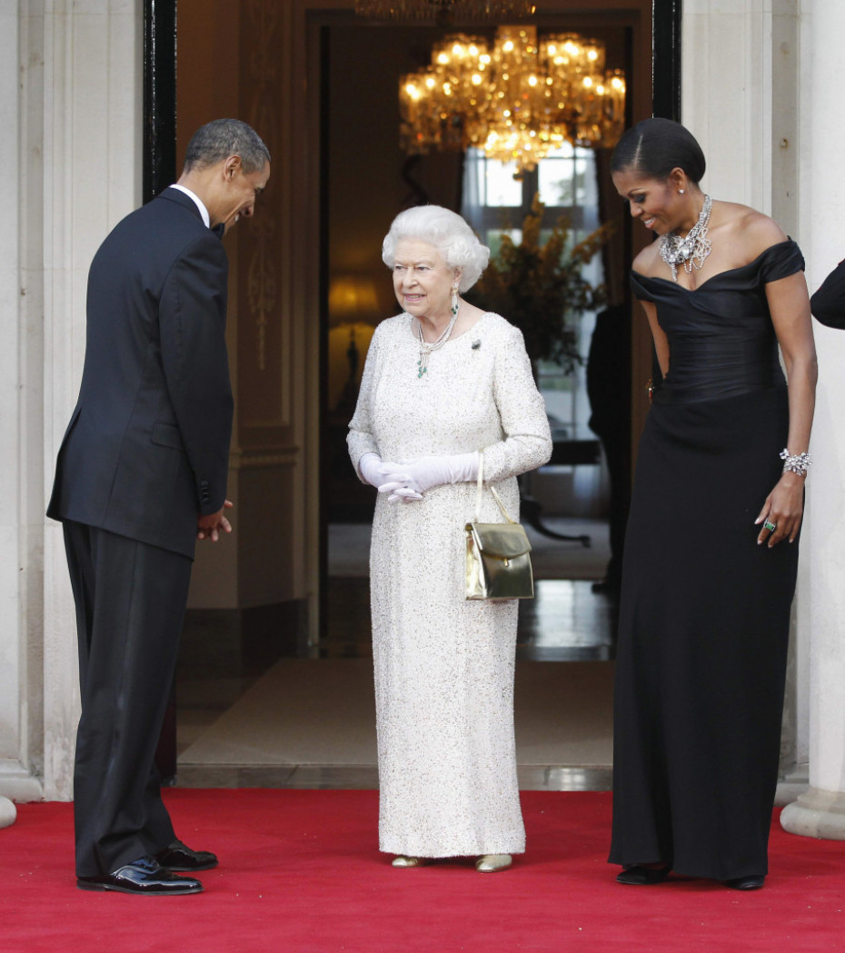 Kraljica Elizabeta II, Barak Obama, Mišel Obama