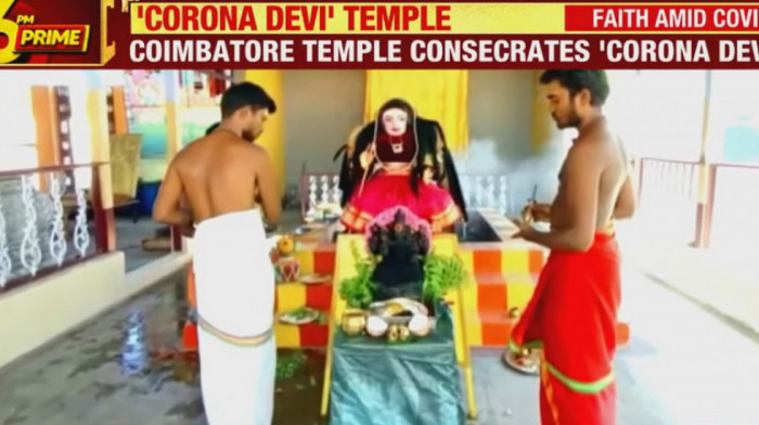 Korona postala boginja u Indiji, vernici napravili svetilište u njenu slavu