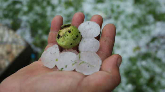 Nevreme u okolini Nove Varoši, grad veličine oraha u selu Ojkovica