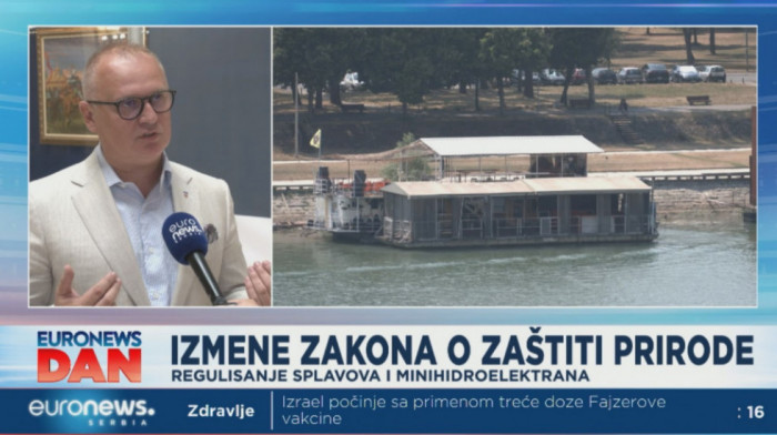 Vesić o izmenama zakona o vodama: Cilj je da se uredi postojeće stanje, neki splavovi će morati da budu uklonjeni