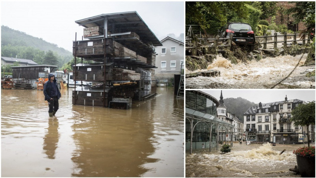 Poplave odnose živote u Evropi: Više od 60 stradalih u Nemačkoj i Belgiji, ljudi čekaju spasioce na krovovima