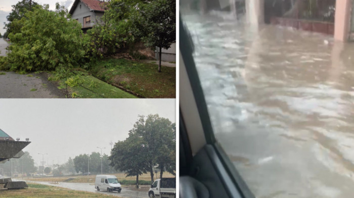 FOTO VIDEO U beogradskom naselju Vojvode Vlahovića poplavljeno 20 kuća, voda blokirala i autoput ka Pirotu