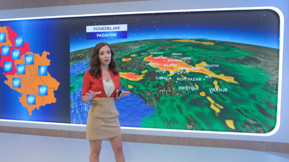Pljuskovi, grmljavina, grad i olujni vetar očekuju se i danas širom Srbije, toplije tek od petka