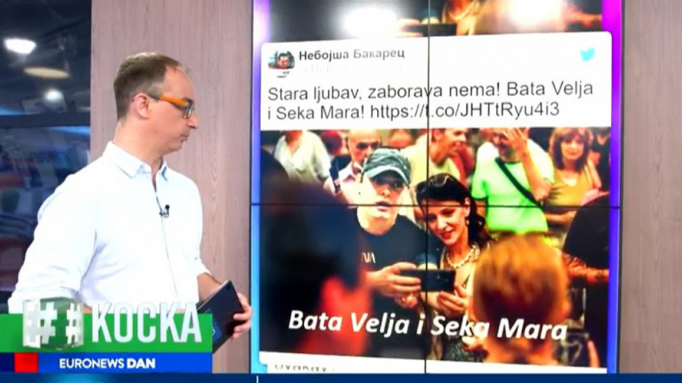 Fotomontaža na kojoj su Marinika Tepić i Veljko Belivuk izazvala polemiku na Tviteru