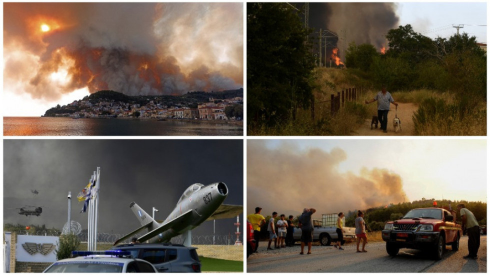 Nastavlja se borba vatrogasaca sa vatrenom stihijom u Grčkoj, aktivno još 40 požara: "Ne izlazite na ulicu"