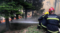 Vatrogasci u Boru šest sati gase požar koji je pretio da zahvati stambene objekte