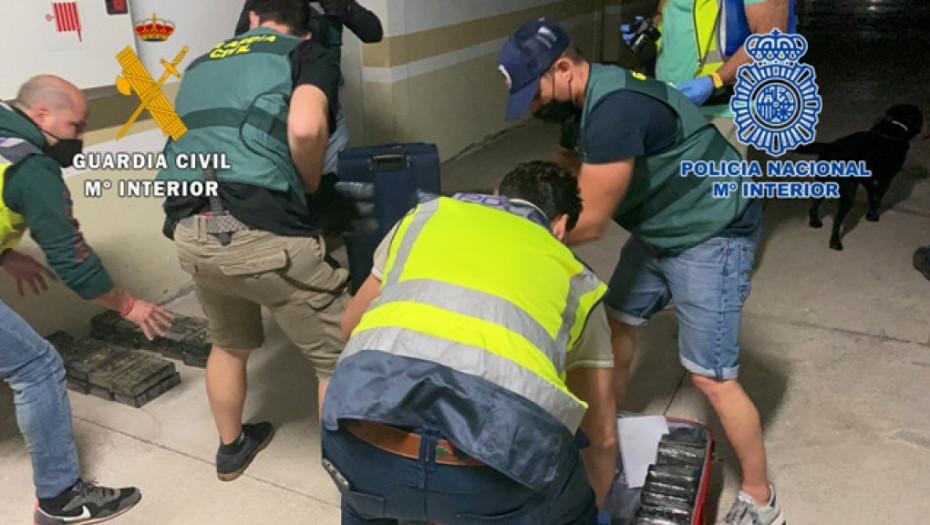Španska policija sprečila krađu oko dve tone hašiša, uhapšeno pet osoba