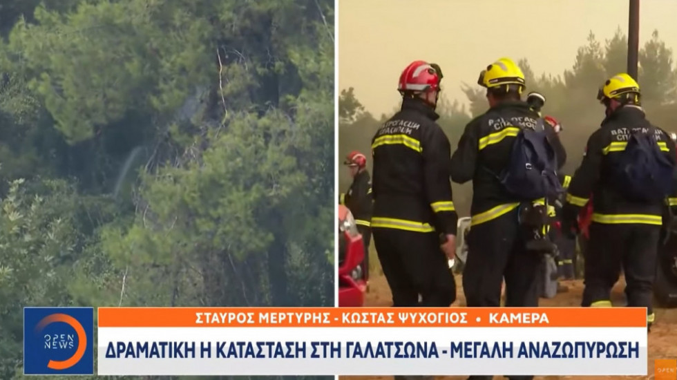 "Srbi u epicentru haosa": Objavljen snimak naših vatrogasaca u akciji na Eviji