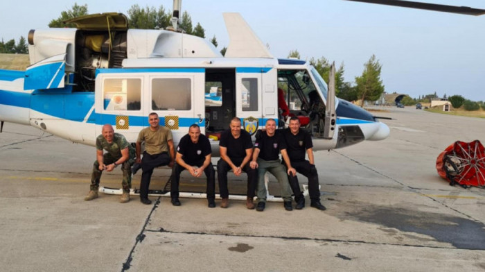 Novi zadatak za srpske helikoptere u Grčkoj - sa Evije se premeštaju na gašenje požara na Peloponezu