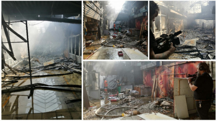 Posle borbe s vatrenom stihijom u Bloku 70 ostali samo garež i dim: Vlasnici lokala očajni, uzrok požara se još ne zna