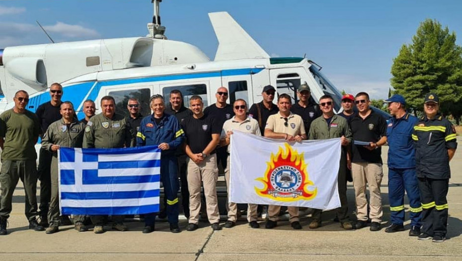 Stigla i nagrada iz Grčke za srpske spasioce koji su danima pomagali u gašenju vatrene stihije