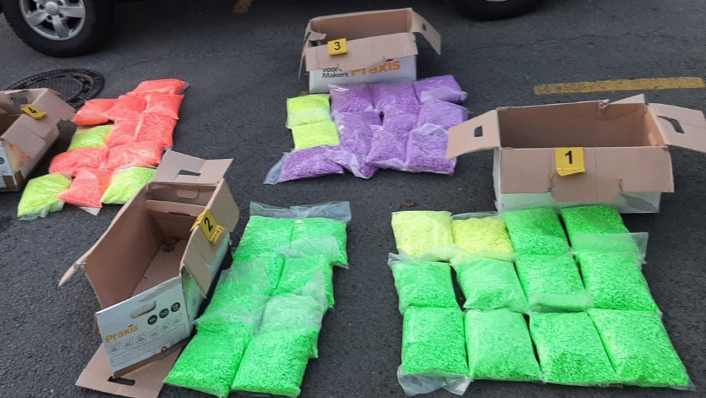 Zaplenjeno oko 121 kilogram psihoaktivne supstance MDMA, uhapšene četiri osobe