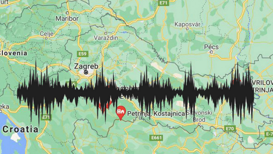Zemljotres jačine 3.8 stepeni po Rihteru osetio se kod Petrinje