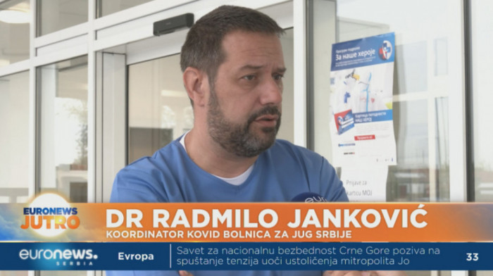 Janković za Euronews Srbija: Kruševačka bolnica već na polovini kapaciteta, neke bolnice na jugu već su u kovid režimu