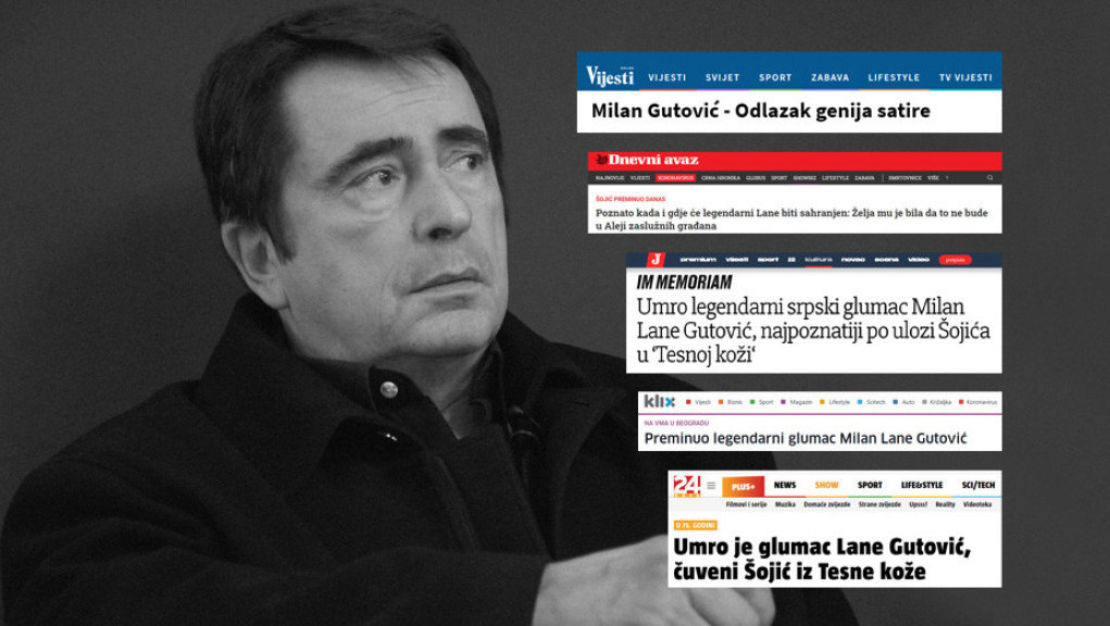 "Odlazak genija satire": Region se oprašta od Laneta Gutovića