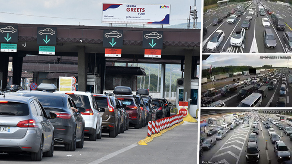 Poslednji vikend u avgustu: Ponovo kolone na graničnim prelazima, najviše se čeka na Horgošu i Batrovcima