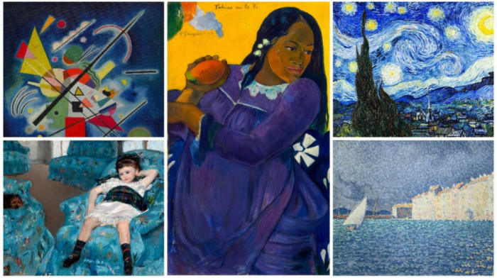 Deset plavih remek-dela sa potpisima Pikaso, Van Gog, Gogen, Mone, Kandinski