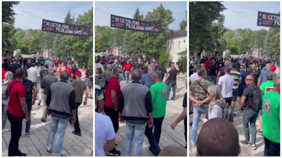 Grupa građana pokušala da probije zaštitnu ogradu na Cetinju