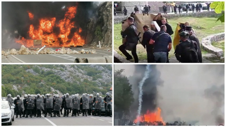 Suzavac, šok-bombe, nemiri i barikade kod Cetinja: Kako su izgledali sukobi policije i demonstranata