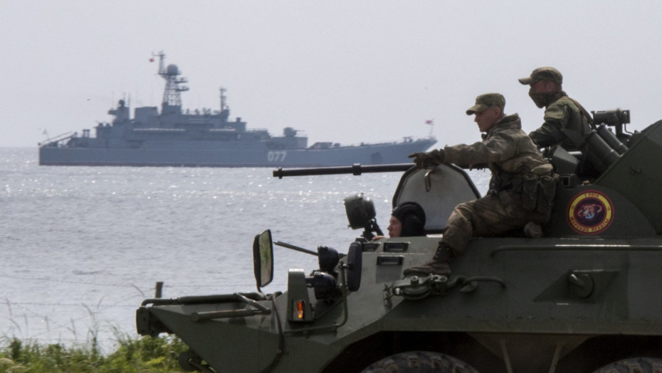 Serija vežbi ruske mornarice u januaru i februaru