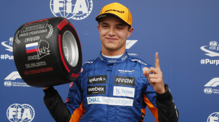 Formula 1: Lendo Noris obezbedio pol poziciju za Veliku nagradu Rusije