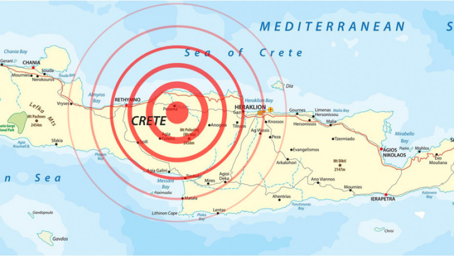 Snažan zemljotres pogodio Krit