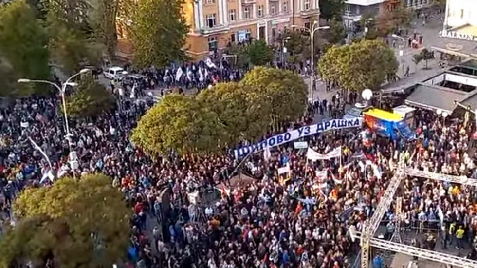 Protest opozicije u Banjaluci, Stanivuković skup uporedio sa ustankom protiv Turaka