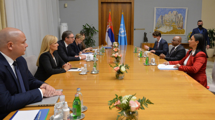 Vučić sa predsednikom Generalne skupštine UN: Srbija insistira na očuvanju mira i stabilnosti u regionu