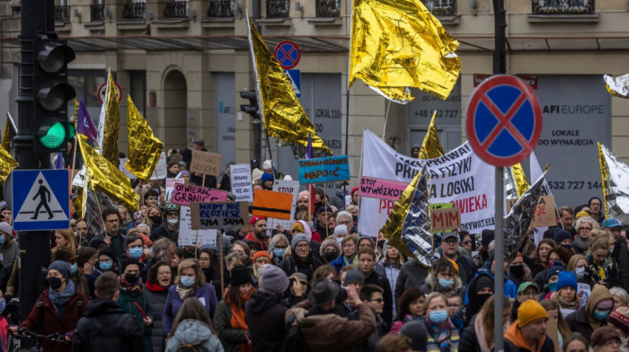 Protesti u Poljskoj zbog proterivanja migranata na granici EU, između Poljske i Belorusije