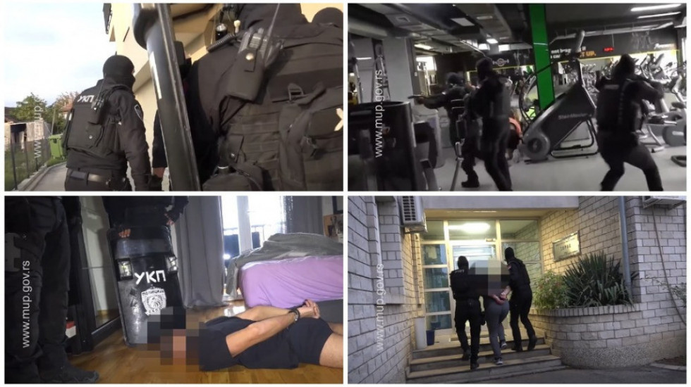 MUP objavio snimak hapšenja dvojice članova kriminalnog klana Veljka Belivuka (VIDEO)