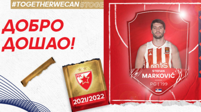 Košarkaši Crvene zvezde dobili veliko pojačanje: Stefan Marković potpisao do 2023.
