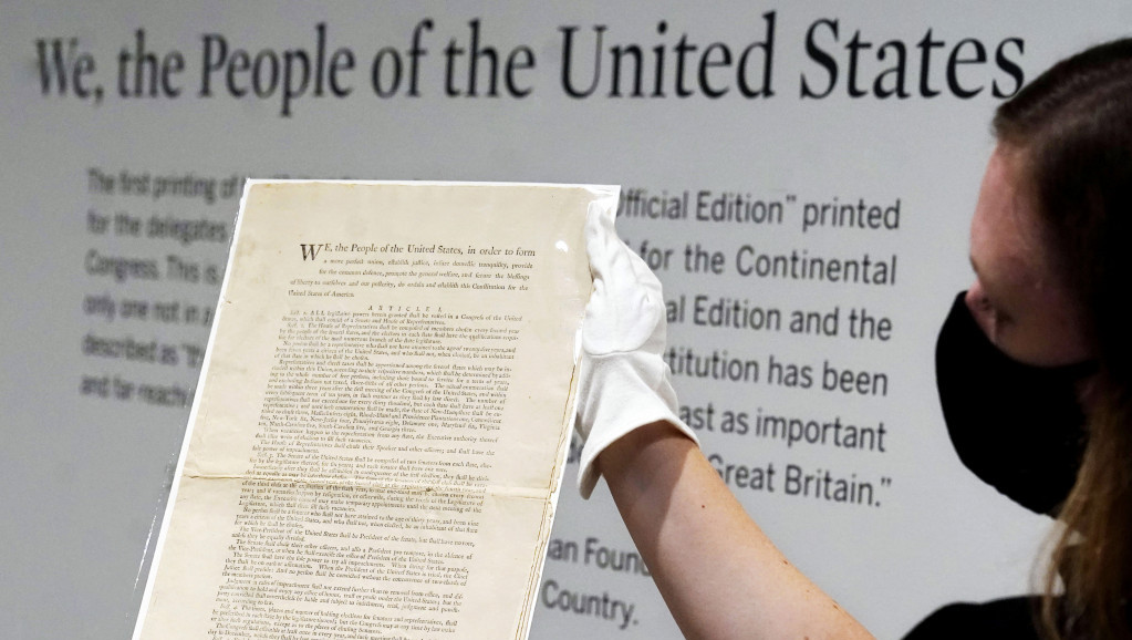 Jedan od prvih primeraka Ustava SAD prodat za 43,2 miliona dolara