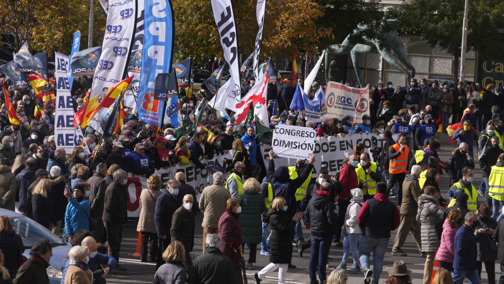 Marš policije u Madridu zbog najavljene reforme zakona o bezbednosti