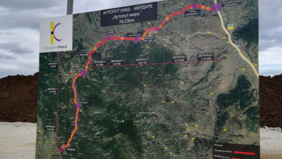 Počela izgradnja autoputa Niš - Merdare, vrednost radova 225 miliona evra: U planu 85 mostova i 18 km tunela