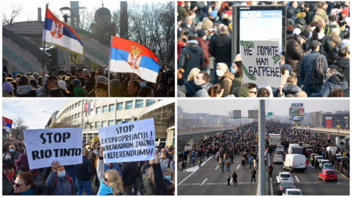 Protesti širom Srbije: Dvočasovna blokada ključnih saobraćajnica, auto-puta i mostova, tuča u Novom Sadu