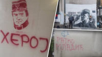 Poplava grafita posvećenih Ratku Mladiću - sukob koji se preselio na fasade širom Srbije
