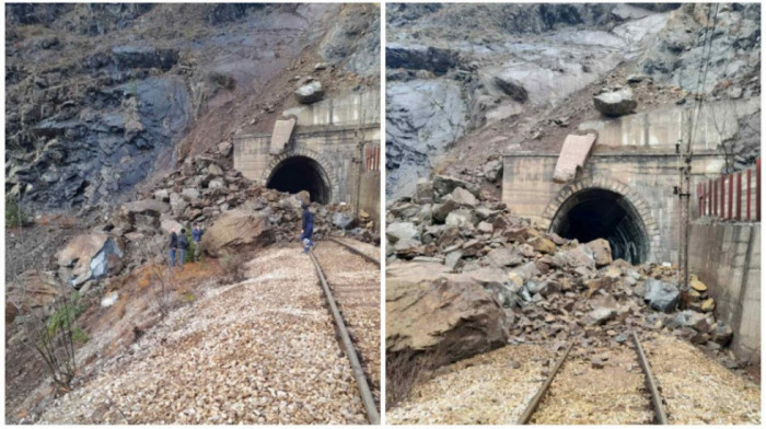 Zbog odrona u prekidu železnički saobraćaj između Zlatibora i Jablanice, zatrpana pruga