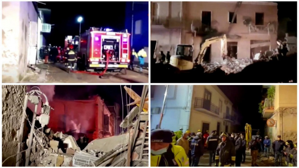 Tragedija u Italiji: U eksploziji gasa urušila se zgrada na Siciliji - tri osobe poginule, traga se za 6 ljudi