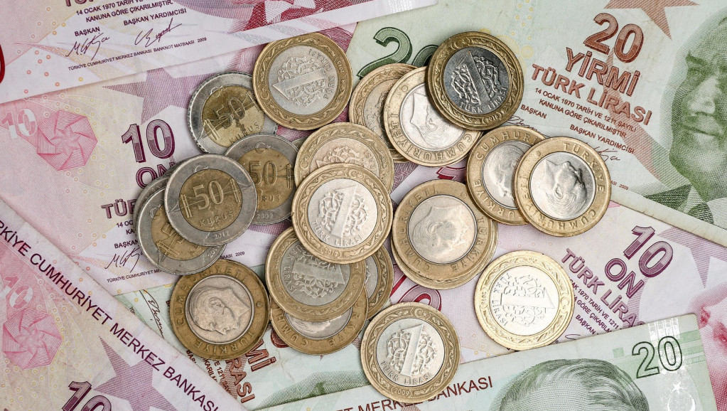 Turska lira na petomesečnom minimumu prema dolaru