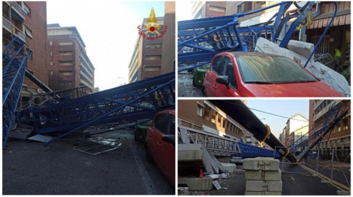 U Torinu se srušila dizalica i pala na zgradu: Ima i poginulih, nekoliko ljudi povređeno