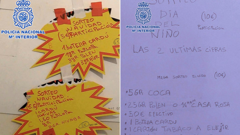 Španska policija osujetila izvlačenje božićne "narko-korpe"
