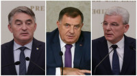 Komšić i Džaferović odbili tačku o krizi u Ukrajini, Dodik napustio sednicu Predsedništva BiH